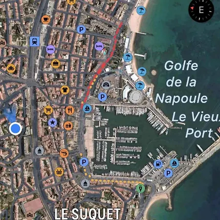Quartier Suquet Marche Forville 4 Pers. Terrasse شقة كان